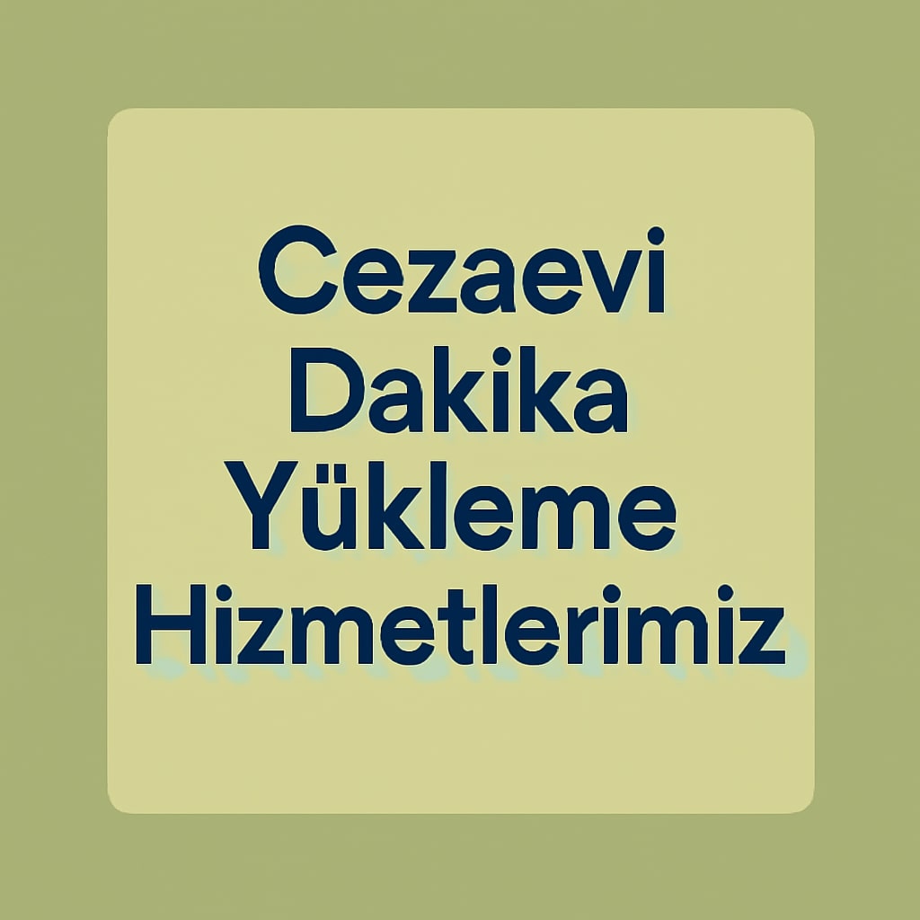 Cezaevi Şifre/Pin